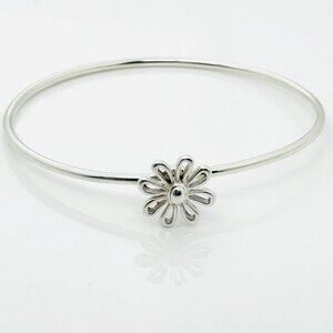 Tiffany & Co Daisy Flower Hook Bracelet by Paloma Picasso in Sterling Silver